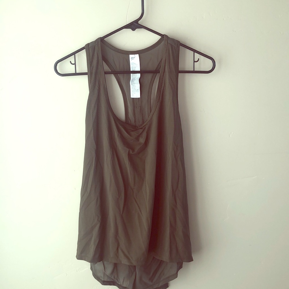 Open back athletic top